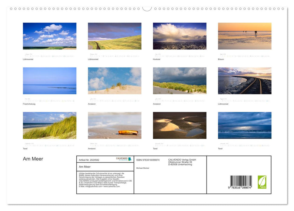 Am Meer (CALVENDO Premium Wandkalender 2026)