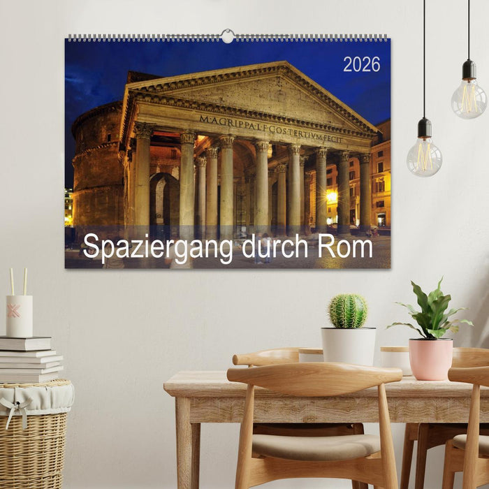 Spaziergang durch Rom (CALVENDO Wandkalender 2026)