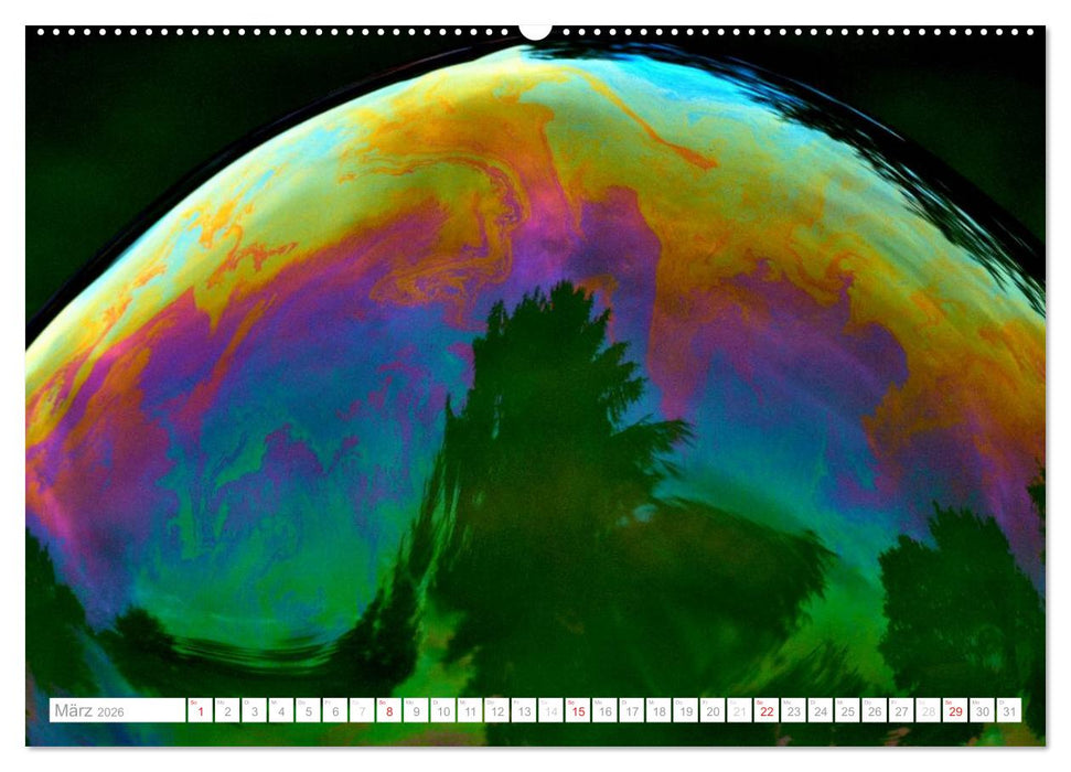 Seifenblasen Skulpturen und Strukturen (CALVENDO Premium Wandkalender 2026)