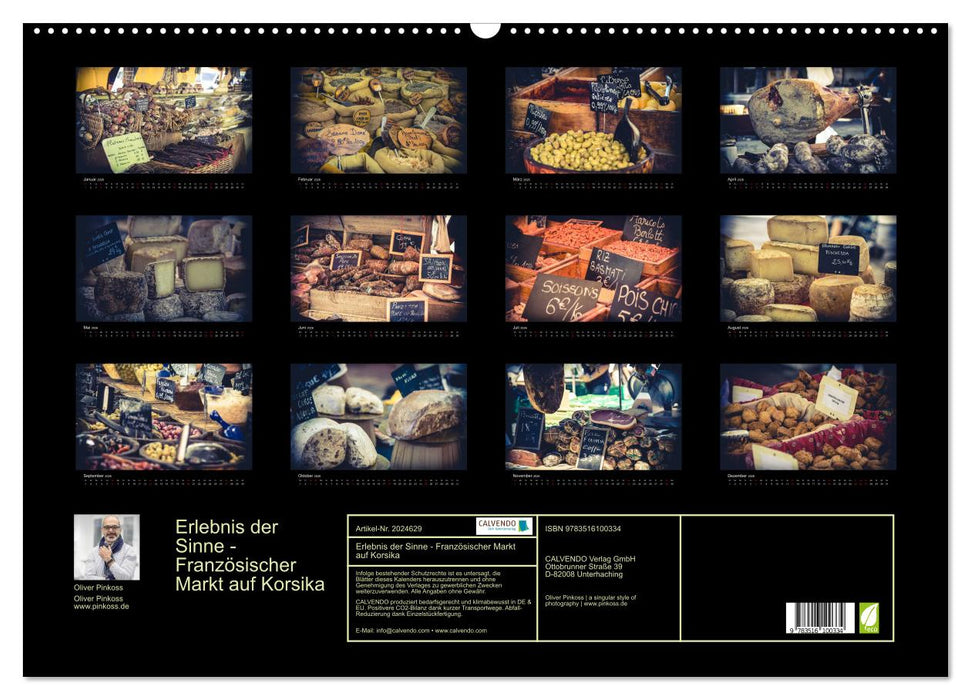 Erlebnis der Sinne - Französischer Markt auf Korsika (CALVENDO Wandkalender 2026)