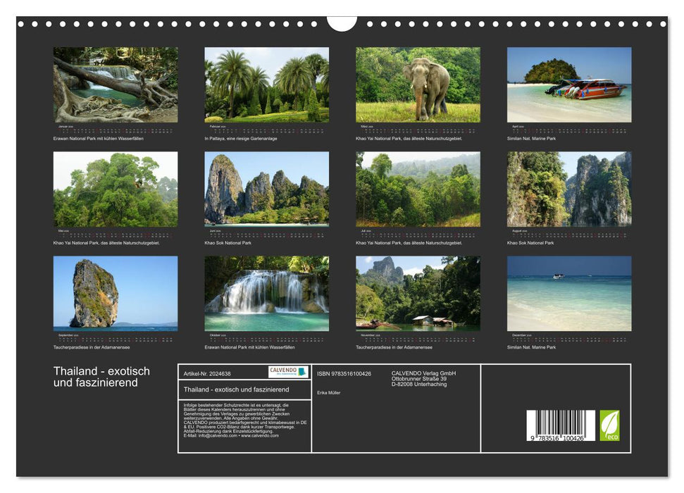 Thailand - exotisch und faszinierend (CALVENDO Wandkalender 2026)