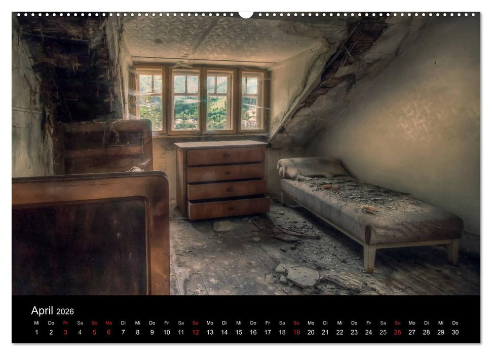 Lost Places - Verlassene Orte (CALVENDO Wandkalender 2026)