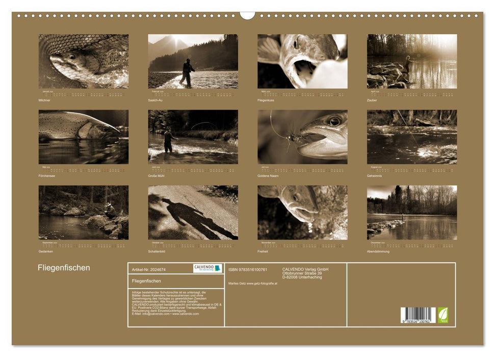 Fliegenfischen (CALVENDO Wandkalender 2026)