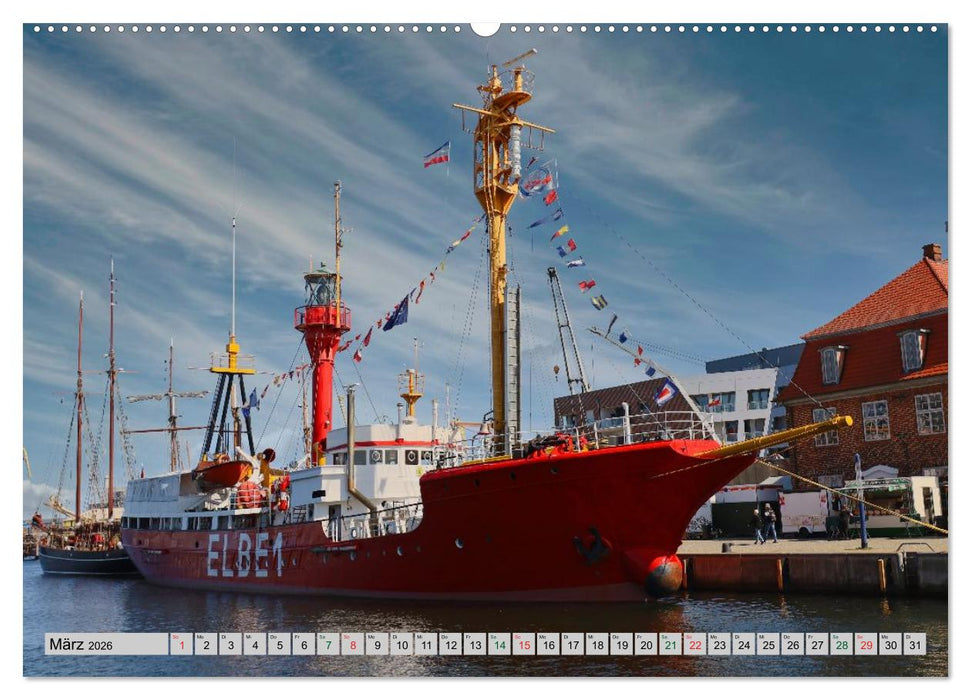 Hansestadt Wismar - Hafenimpressionen (CALVENDO Wandkalender 2026)