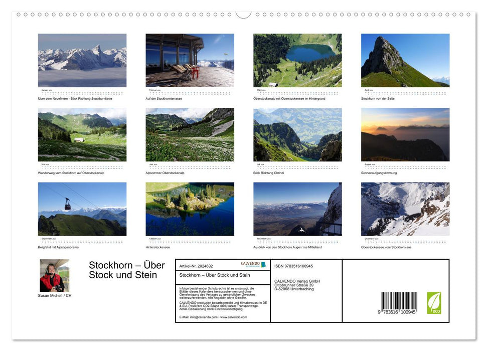 Stockhorn – Über Stock und Stein (CALVENDO Premium Wandkalender 2026)