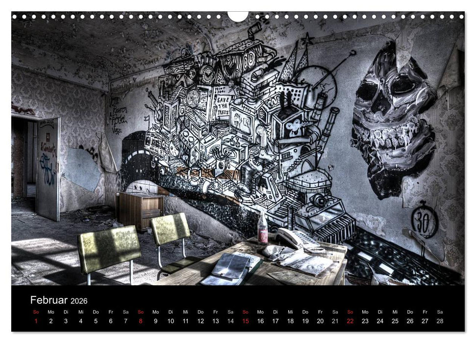 Verlassene Orte - Berlin - Brandenburg (CALVENDO Wandkalender 2026)