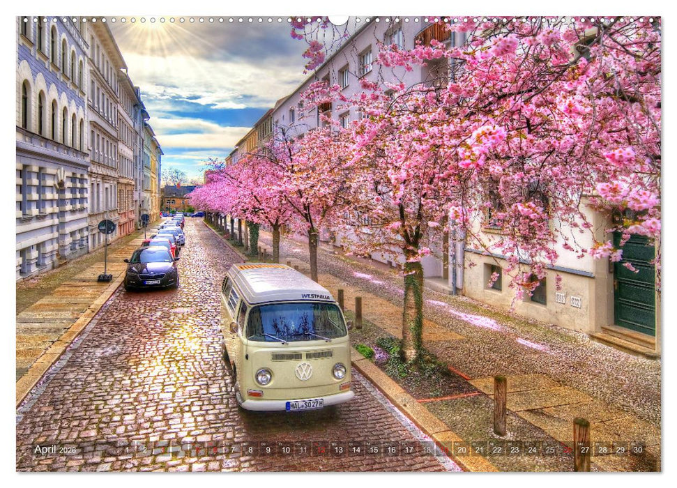 Halle an der Saale - Stadtansichten (CALVENDO Premium Wandkalender 2026)