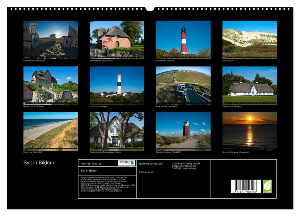 Sylt in Bildern (CALVENDO Premium Wandkalender 2026)
