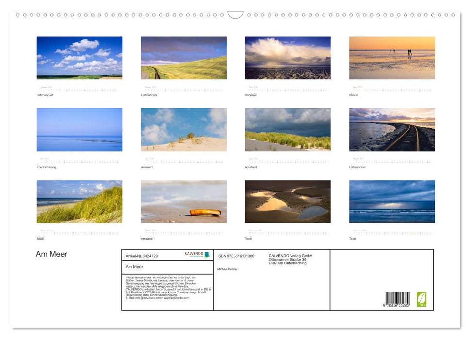 Am Meer (CALVENDO Wandkalender 2026)