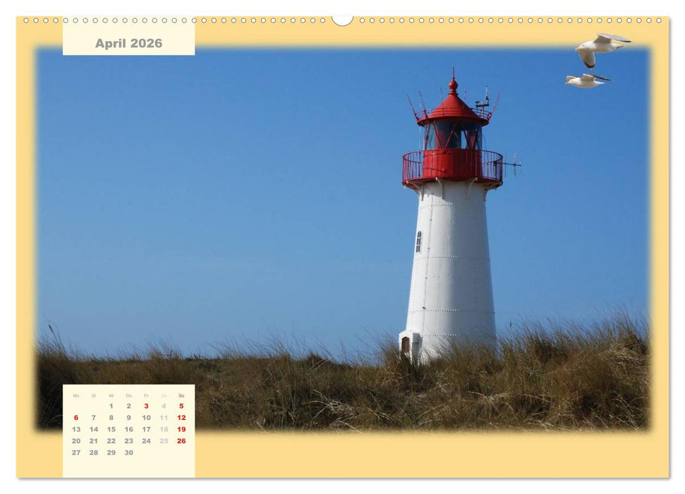 Leuchttürme Schleswig-Holsteins (CALVENDO Premium Wandkalender 2026)