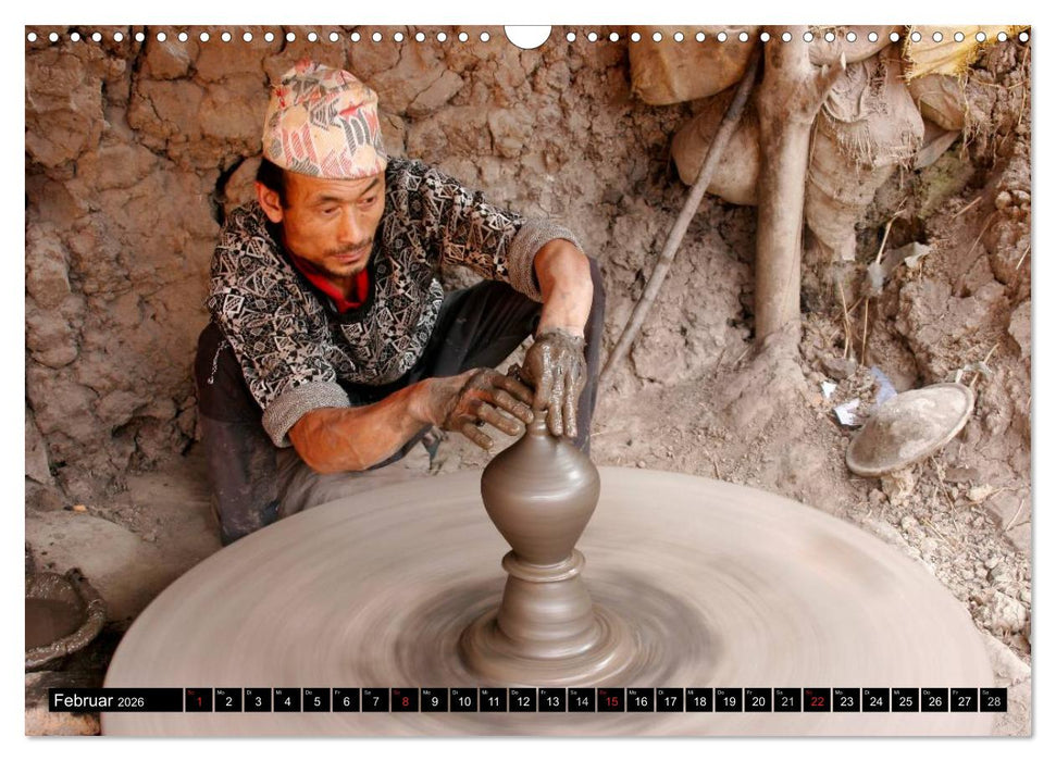 Nepal - Kathmandutal (CALVENDO Wandkalender 2026)