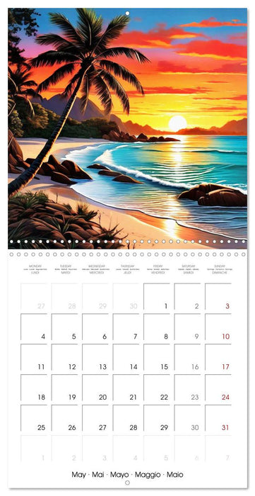 South Pacific Islands - Polynesia (CALVENDO Monthly Calendar 2026)
