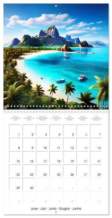 South Pacific Islands - Polynesia (CALVENDO Monthly Calendar 2026)
