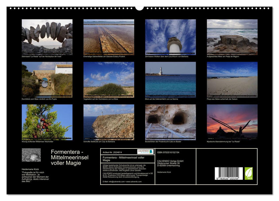 Formentera - Mittelmeerinsel voller Magie (CALVENDO Premium Wandkalender 2026)
