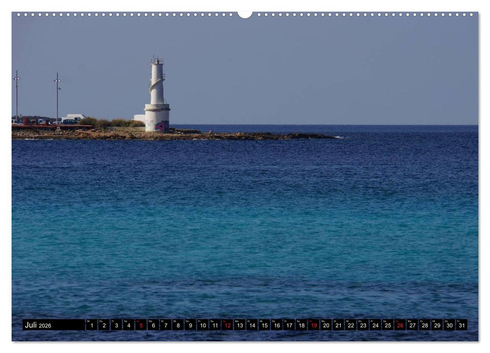 Formentera - Mittelmeerinsel voller Magie (CALVENDO Premium Wandkalender 2026)