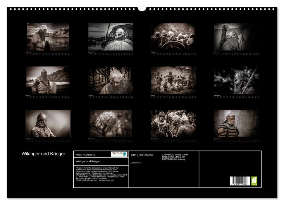 Wikinger und Krieger (CALVENDO Wandkalender 2026)