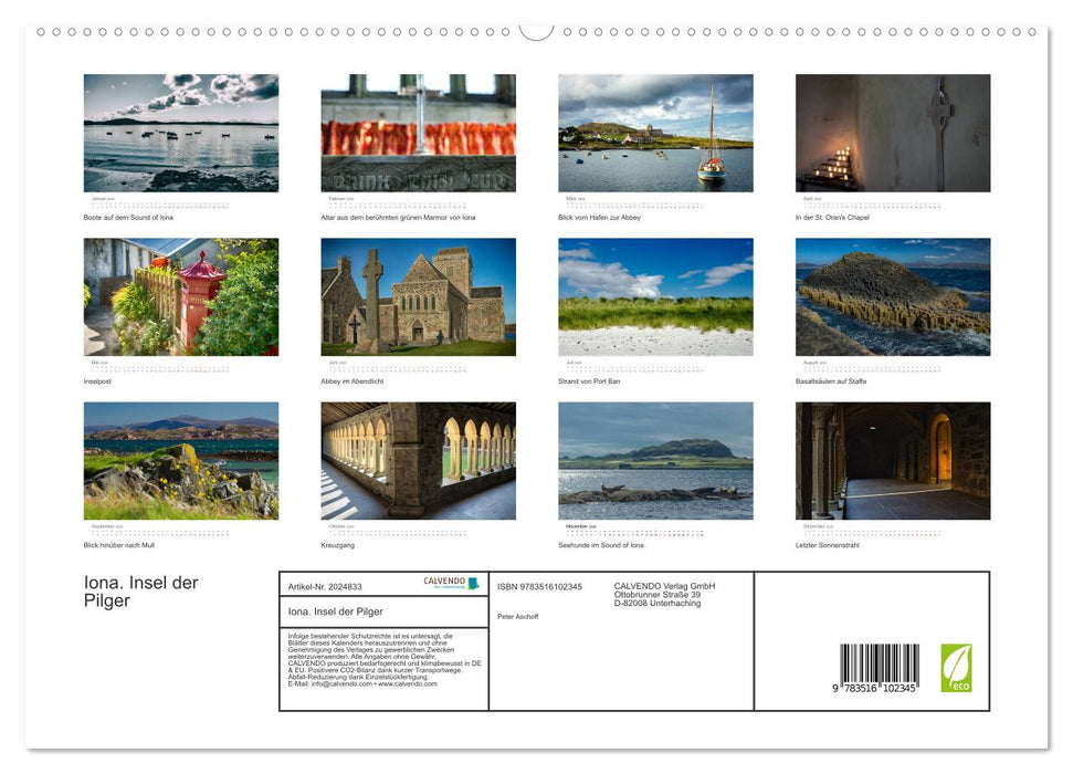 Iona. Insel der Pilger (CALVENDO Premium Wandkalender 2026)