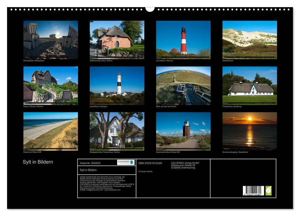 Sylt in Bildern (CALVENDO Wandkalender 2026)