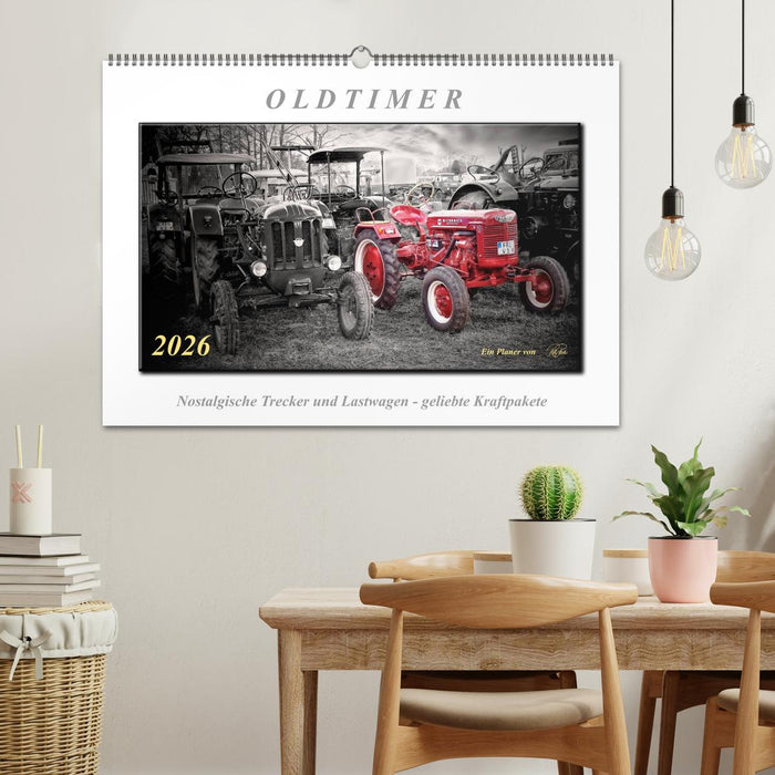 Oldtimer - nostalgische Trecker und Lastwagen (CALVENDO Wandkalender 2026)