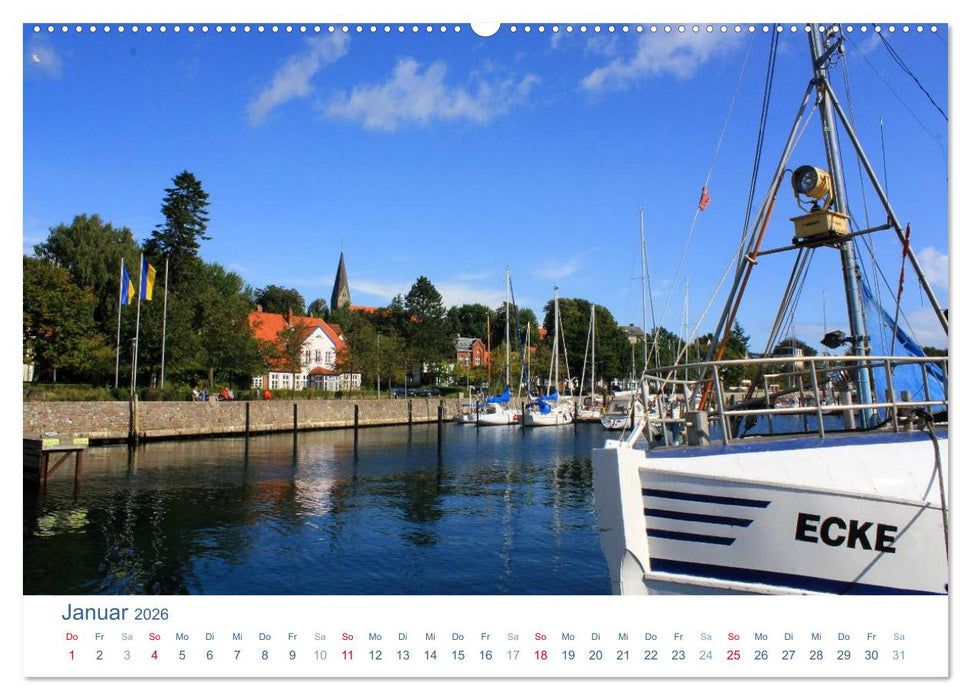 Eckernförde 2026. Impressionen rund um den Hafen (CALVENDO Premium Wandkalender 2026)