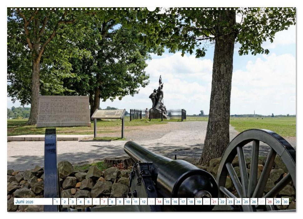 Gettysburg Military Park (CALVENDO Premium Wandkalender 2026)