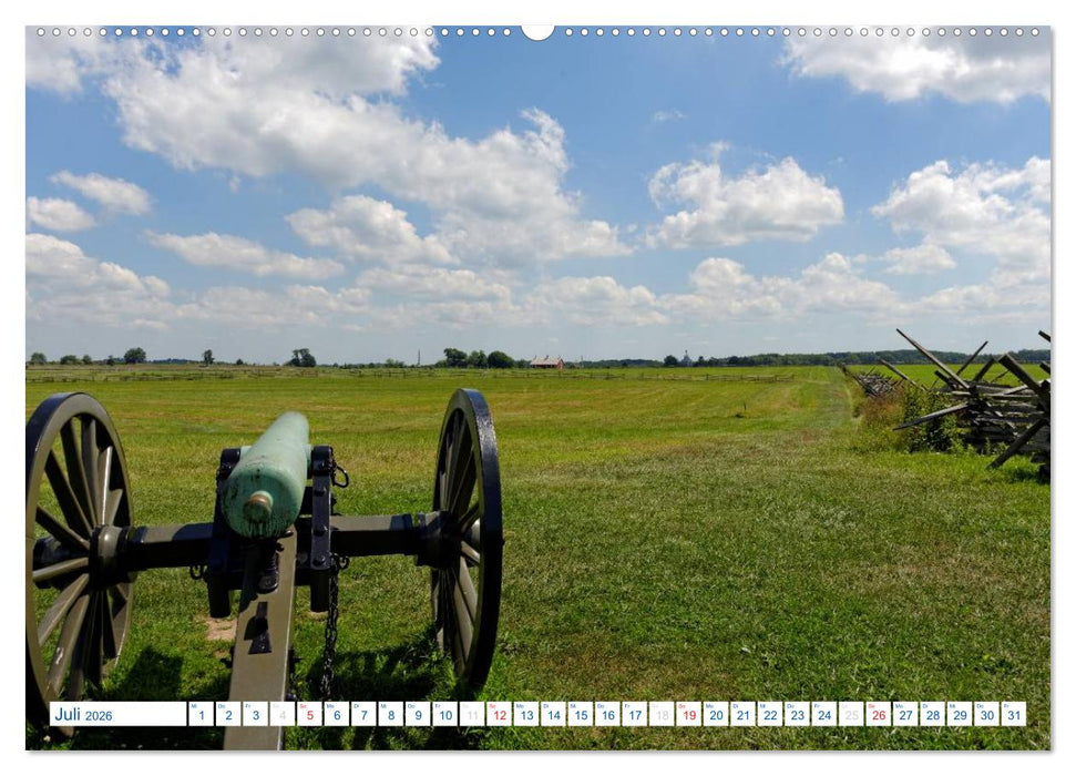Gettysburg Military Park (CALVENDO Premium Wandkalender 2026)
