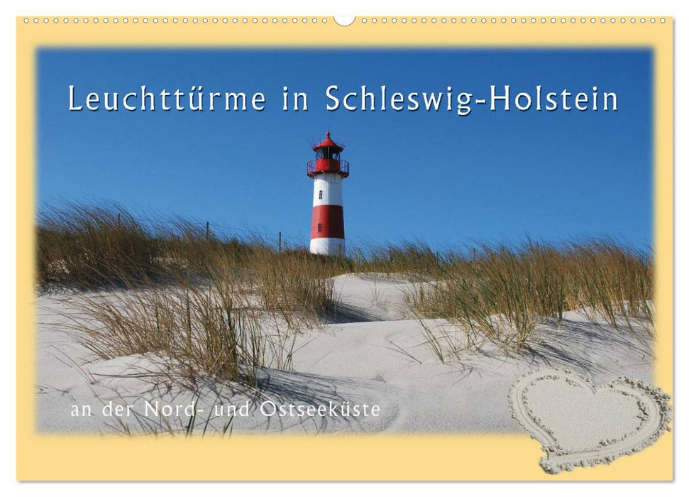 Leuchttürme Schleswig-Holsteins (CALVENDO Wandkalender 2026)