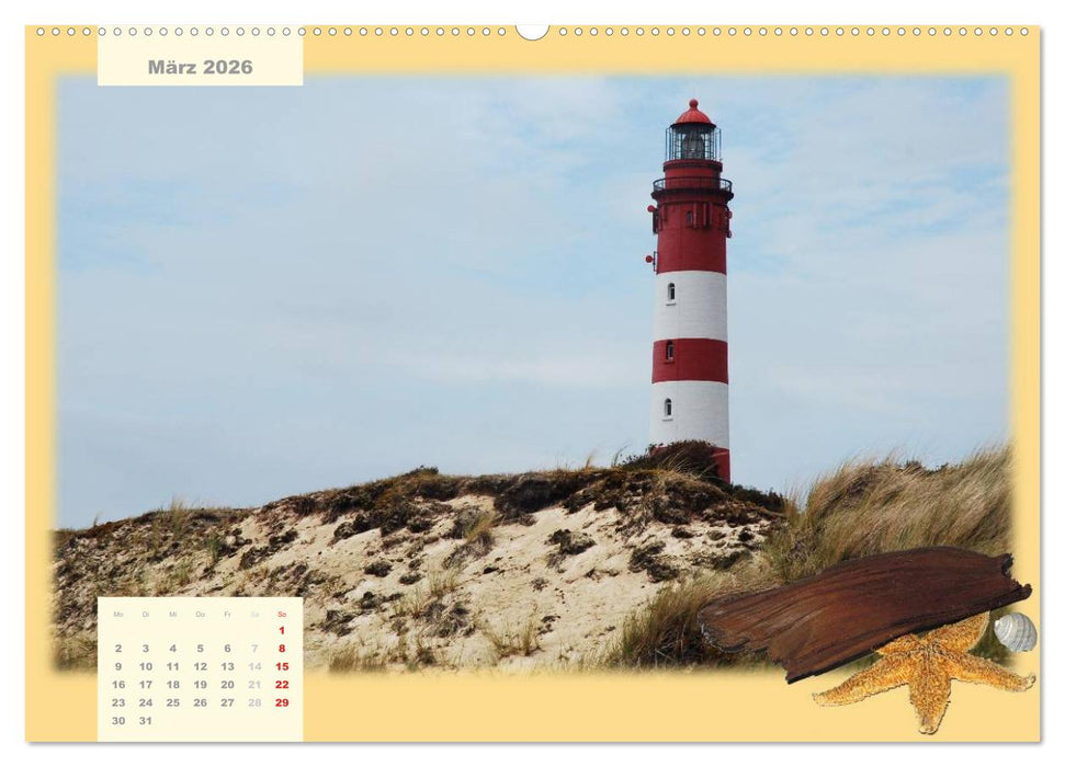 Leuchttürme Schleswig-Holsteins (CALVENDO Wandkalender 2026)
