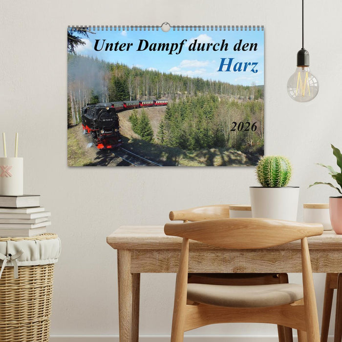 Unter Dampf durch den Harz (CALVENDO Wandkalender 2026)