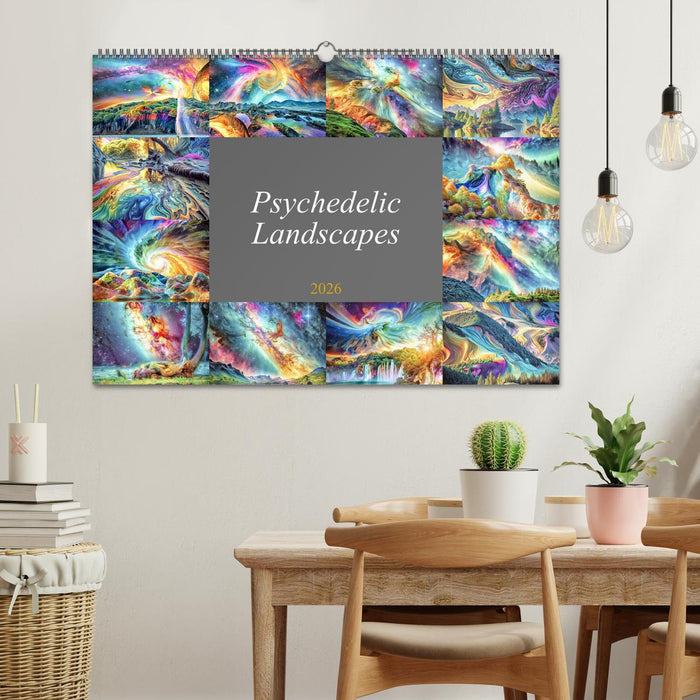 Psychedelic Landscapes (CALVENDO Monthly Calendar 2026)