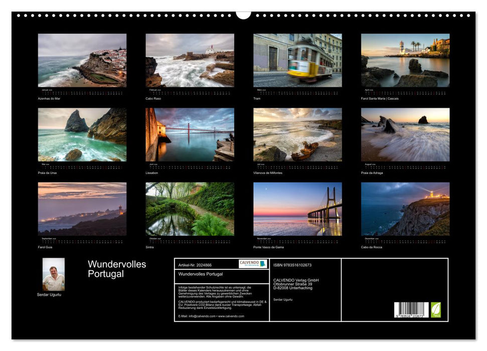 Wundervolles Portugal (CALVENDO Wandkalender 2026)