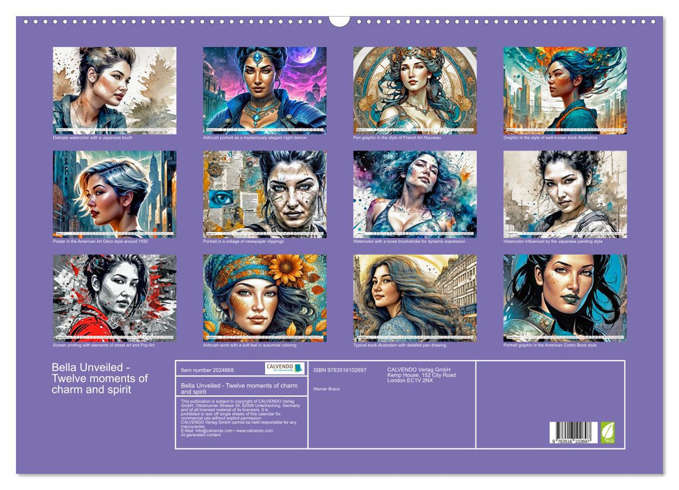 Bella Unveiled - Twelve moments of charm and spirit (CALVENDO Monthly Calendar 2026)