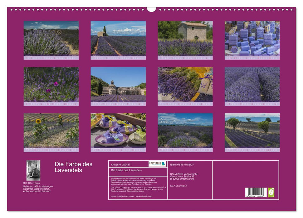 Die Farbe des Lavendels (CALVENDO Wandkalender 2026)