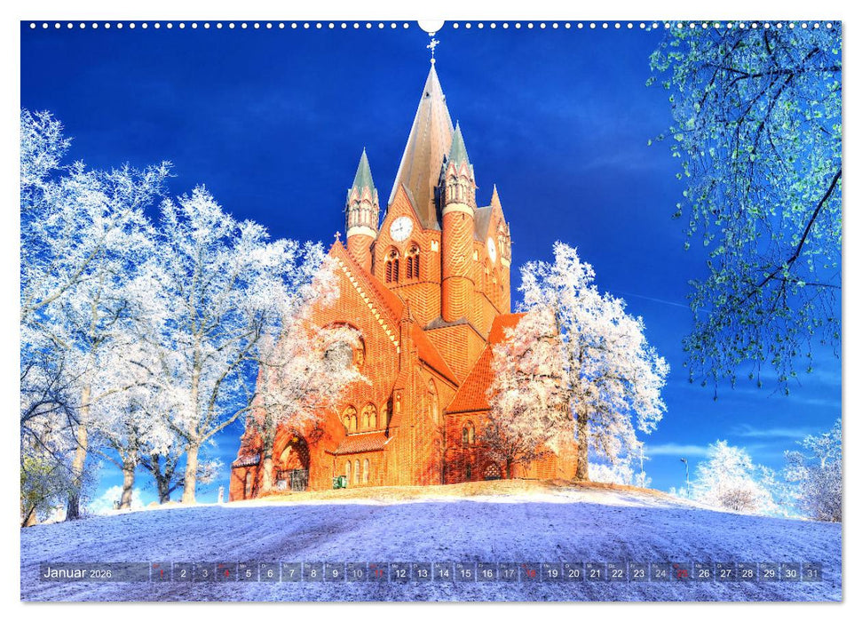 Halle an der Saale - Stadtansichten (CALVENDO Wandkalender 2026)