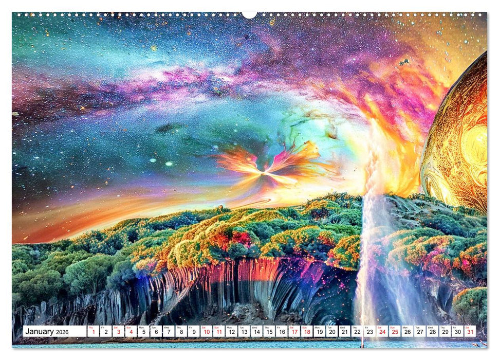 Psychedelic Landscapes (CALVENDO Premium-Calendar 2026)