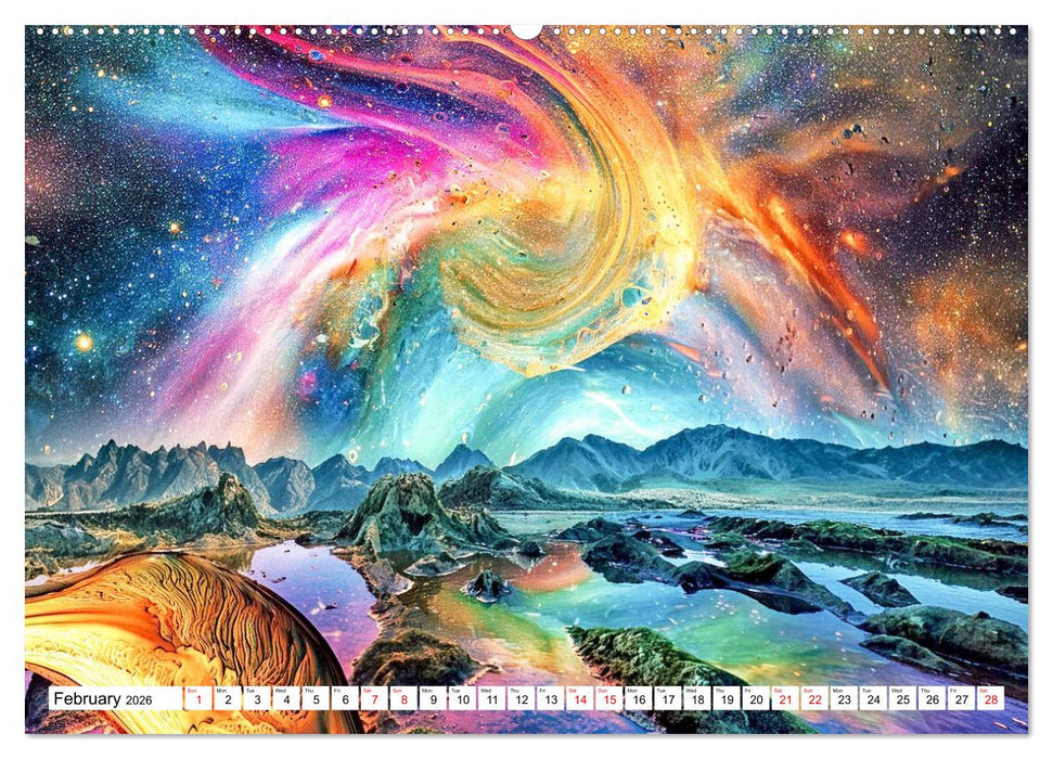 Psychedelic Landscapes (CALVENDO Premium-Calendar 2026)