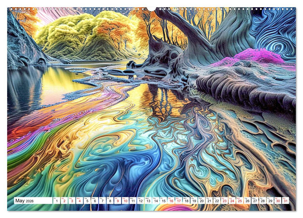 Psychedelic Landscapes (CALVENDO Premium-Calendar 2026)