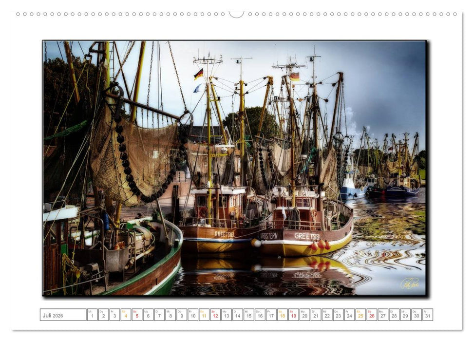 Ostfriesland - der alte Hafen Greetsiel (CALVENDO Premium Wandkalender 2026)