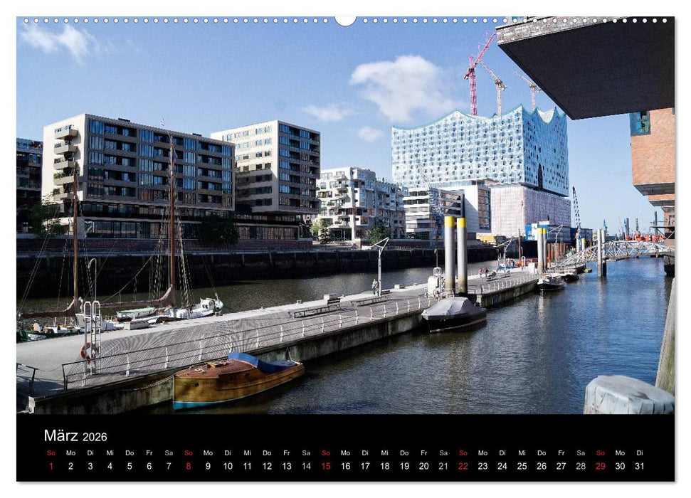 Hafencity Hamburg – die Perspektive (CALVENDO Premium Wandkalender 2026)