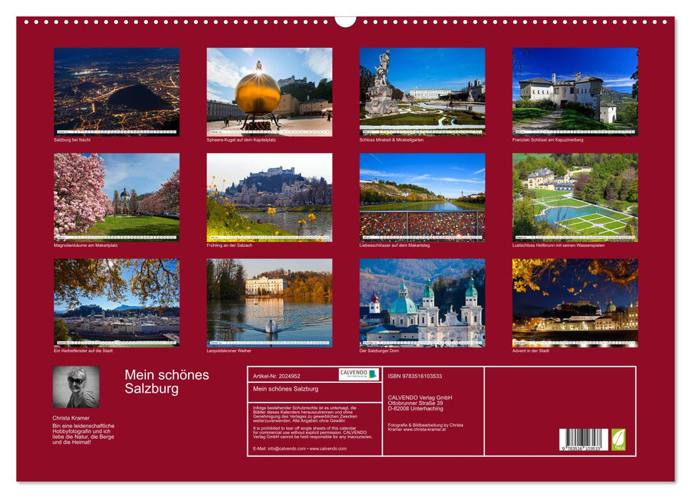 Mein schönes Salzburg (CALVENDO Wandkalender 2026)
