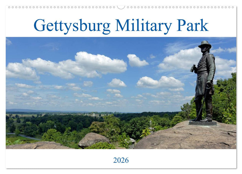 Gettysburg Military Park (CALVENDO Wandkalender 2026)