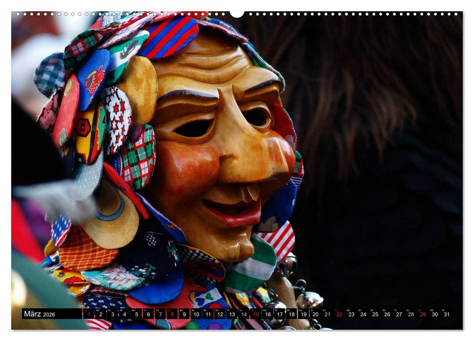 Alemannische Masken (CALVENDO Wandkalender 2026)