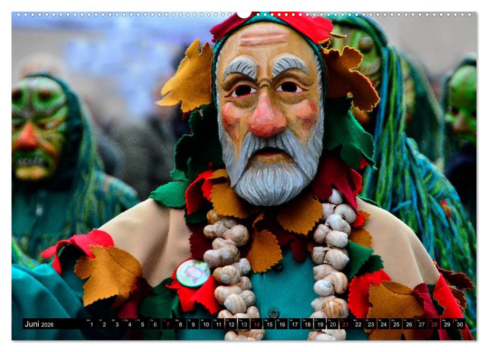 Alemannische Masken (CALVENDO Wandkalender 2026)