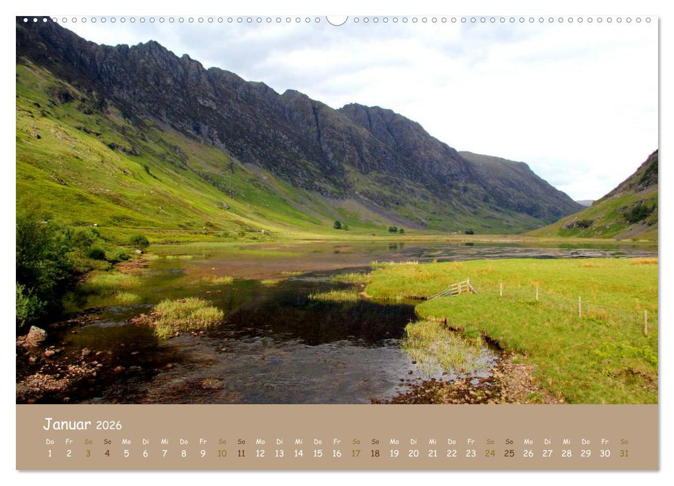 Schottische Highlands (CALVENDO Wandkalender 2026)