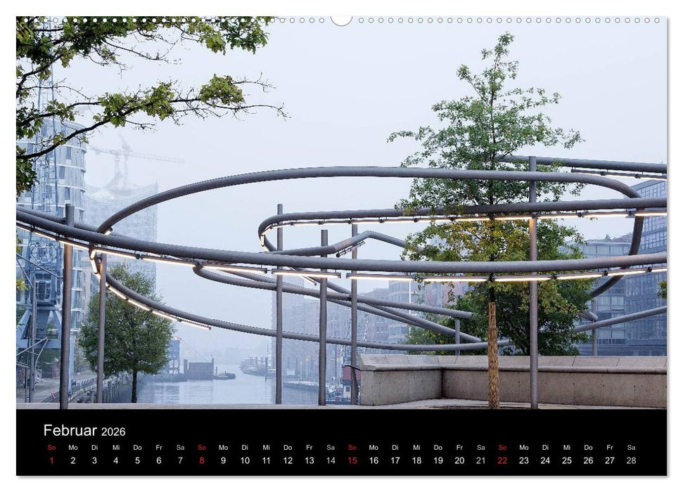Hafencity Hamburg – die Perspektive (CALVENDO Wandkalender 2026)