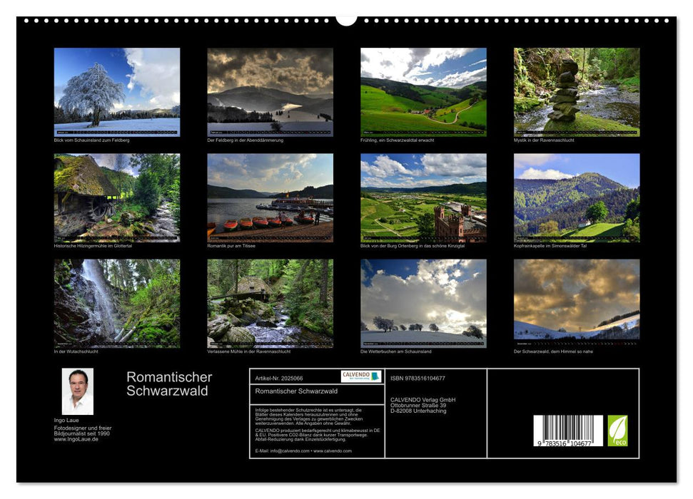 Romantischer Schwarzwald (CALVENDO Premium Wandkalender 2026)