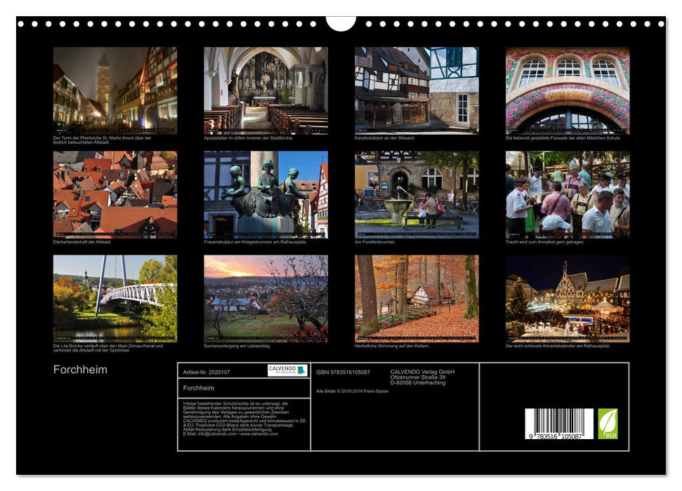 Forchheim (CALVENDO Wandkalender 2026)