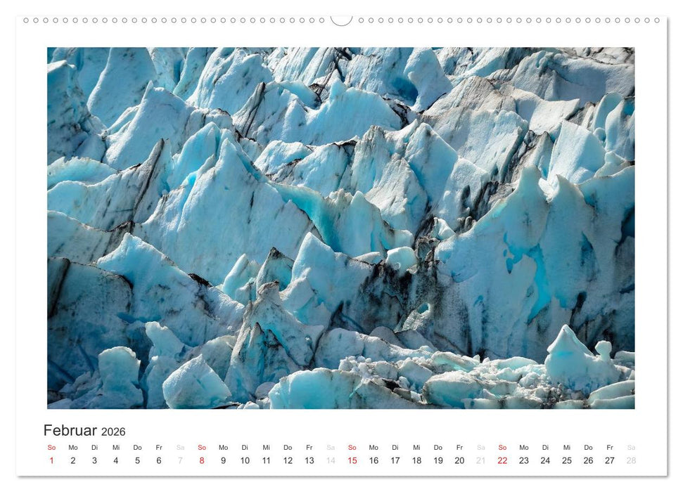 ALASKA Gletscher EIS (CALVENDO Premium Wandkalender 2026)