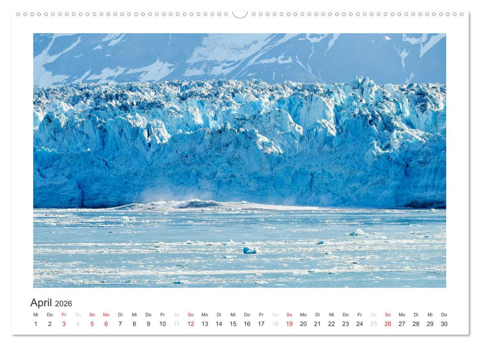 ALASKA Gletscher EIS (CALVENDO Premium Wandkalender 2026)