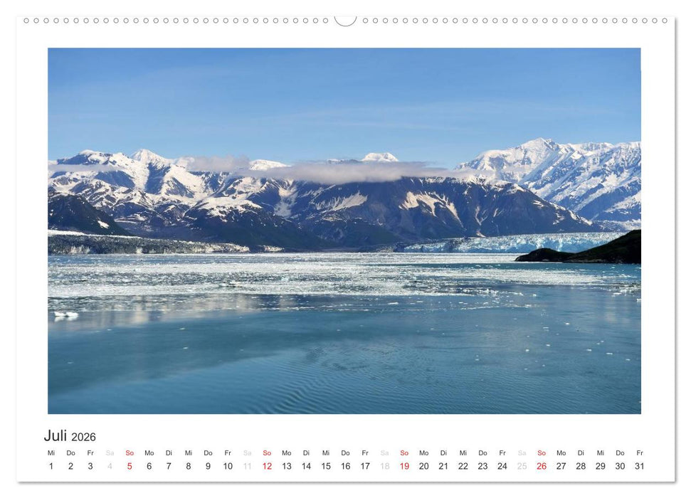 ALASKA Gletscher EIS (CALVENDO Premium Wandkalender 2026)